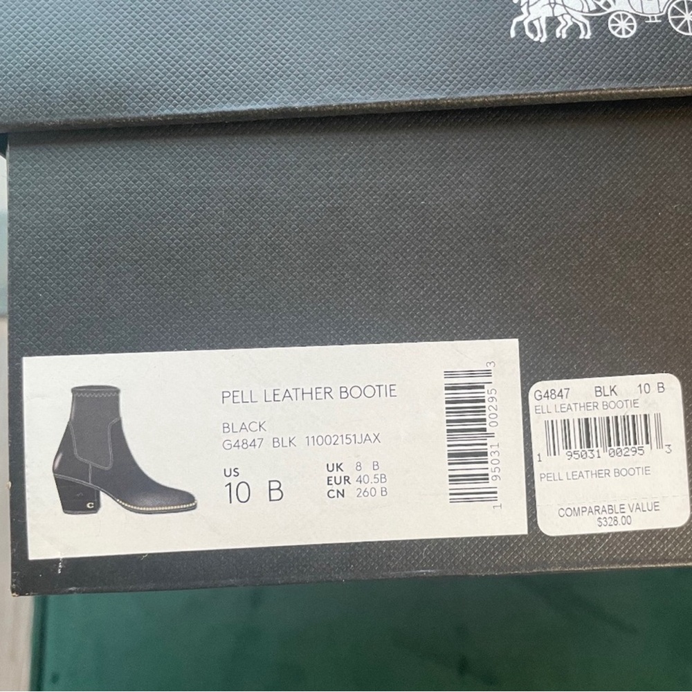 Coach Pell Leather Booties
